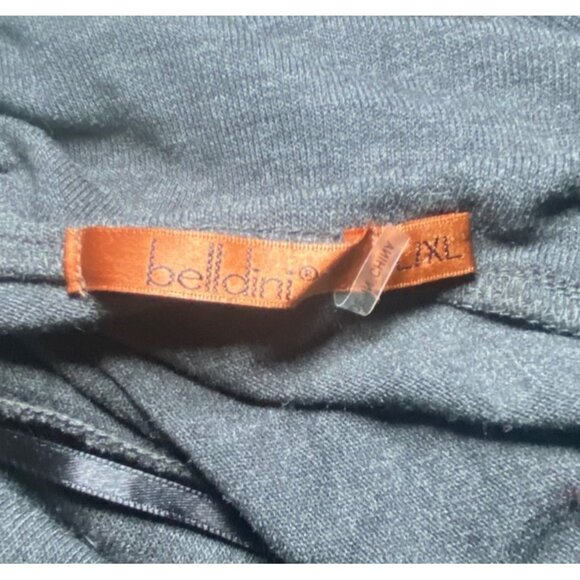 Belldini Charcoal Gray Poncho Wrap Grommet Detail Polyester Blend Size L/XL - Picture 5 of 6